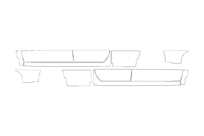 Rocker Panel Kit | CHEVROLET SILVERADO 1500 RST 2024