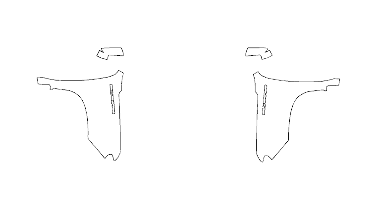 Full Fender and Mirror Kit | CHEVROLET SILVERADO 1500 RST 2025