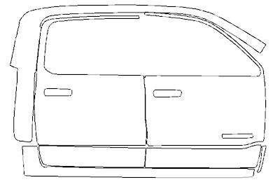 Right Side Cab PPF Kit | RAM 1500 SPORT 2025 