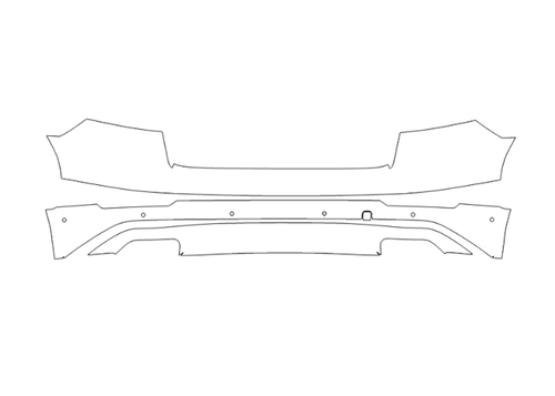 Rear Bumper PPF Kit | AUDI Q8 2024
