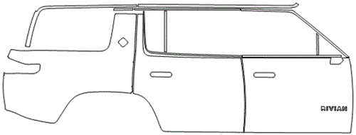 Right Side  PPF Kit | RIVIAN R1S 2023