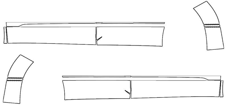 Rocker Panel Kit | VOLKSWAGEN TIGUAN COMFORTLINE R-LINE HIGHLINE R-LINE 2024