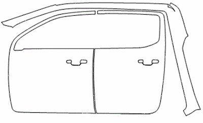 Left Side Door PPF Kit | FORD RANGER XL 2024