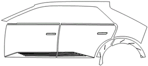 Left Side PPF Kit | HYUNDAI IONIQ 5 2022