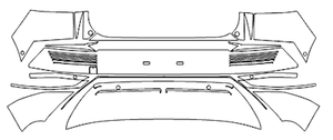 Rear Bumper PPF Kit | HYUNDAI IONIQ 5 2023