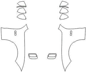 Full Fender and Mirror Kit | FORD MUSTANG  FASTBACK GT 2023