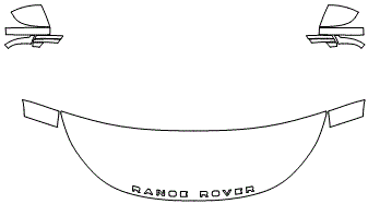 Standard Hood Fender & Mirror Kit | LAND ROVER RANGE ROVER EVOQUE R-DYNAMIC 2023 
