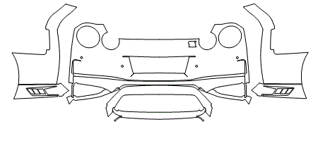 Rear Bumper Kit WITH 4 Parking Sensors | NISSAN GT-R 2021