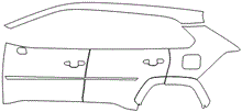 Load image into Gallery viewer, Left Side Kit | TOYOTA RAV4 HYBRID SE 2024