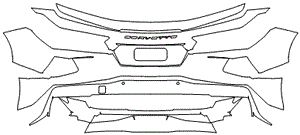 Rear Bumper Kit | CHEVROLET CORVETTE STINGRAY COUPE 2020 