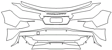 Rear Bumper Kit | CHEVROLET CORVETTE STINGRAY CONVERTIBLE 2022 