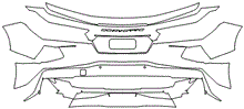 Load image into Gallery viewer, Rear Bumper Kit | CHEVROLET CORVETTE STINGRAY CONVERTIBLE 2020 