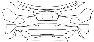 Rear Bumper Kit | CHEVROLET CORVETTE STINGRAY CONVERTIBLE 2020 