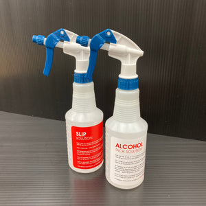 PAIR OF SLIP & ALCOHOL SOLUTION SPRAY BOTTLES (Empty)