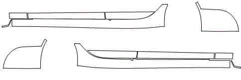 Rocker Panel Kit | JAGUAR XF SEDAN BASE 2018