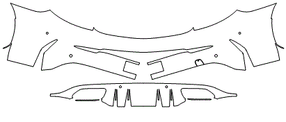 Rear Bumper Kit | MERCEDES BENZ C-CLASS AMG C43 COUPE 2020