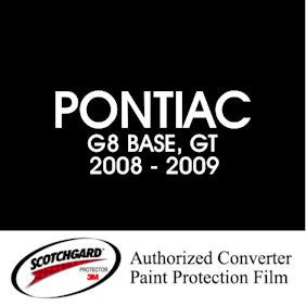 G8  2008 - 2009  PONTIAC   3M™ Scotchgard™ Paint Protection Film Kit